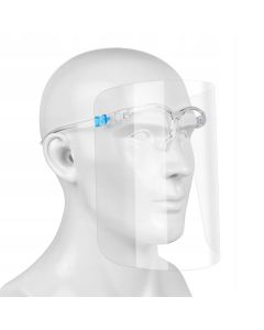 Visir/ansiktskjerm i plast, briller, CE merket