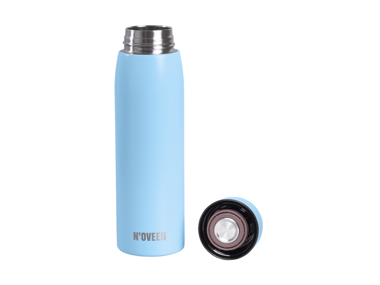 Smart termoflaske LED - 380 ml INOX, Blå