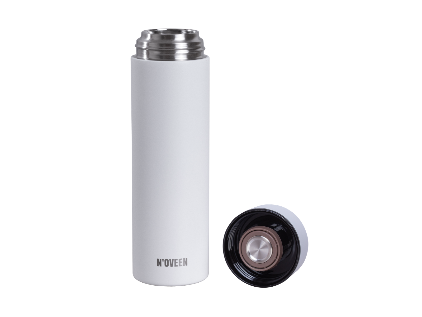 Smart termoflaske LED -  450 ml INOX, Hvit